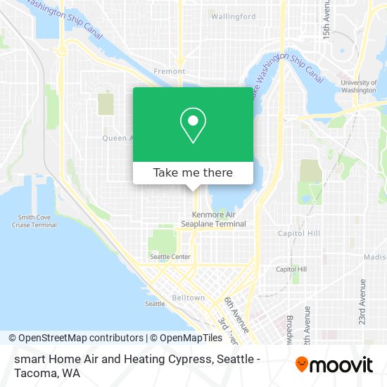 smart Home Air and Heating Cypress map