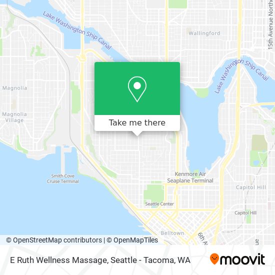 E Ruth Wellness Massage map