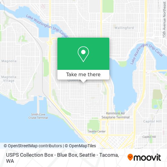 USPS Collection Box - Blue Box map