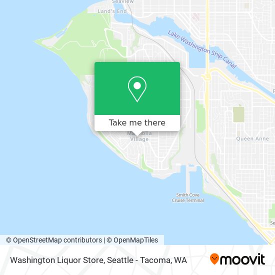 Mapa de Washington Liquor Store
