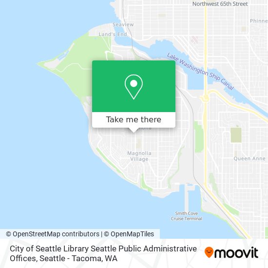 City of Seattle Library Seattle Public Administrative Offices map