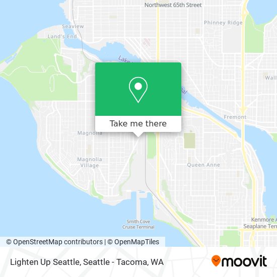 Lighten Up Seattle map
