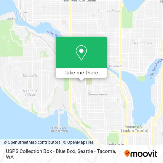 USPS Collection Box - Blue Box map