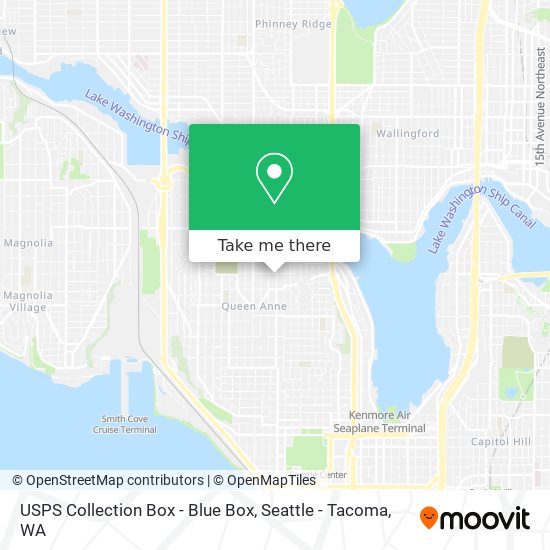 USPS Collection Box - Blue Box map