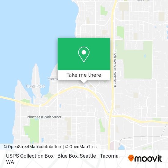 USPS Collection Box - Blue Box map