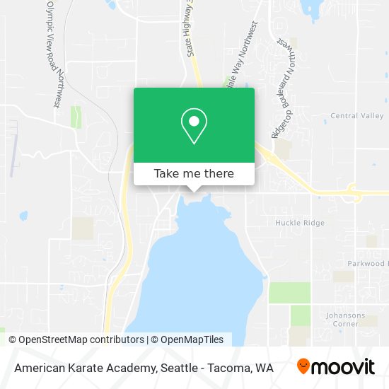 American Karate Academy map