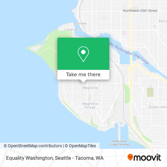 Mapa de Equality Washington