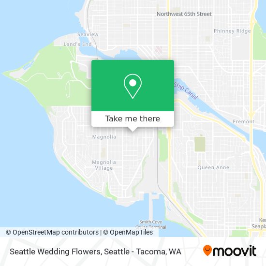 Seattle Wedding Flowers map