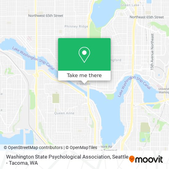 Washington State Psychological Association map