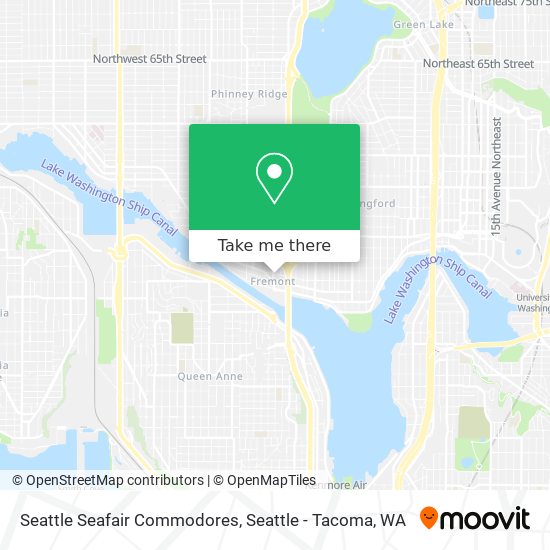 Mapa de Seattle Seafair Commodores
