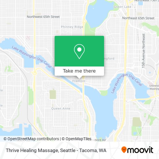 Mapa de Thrive Healing Massage