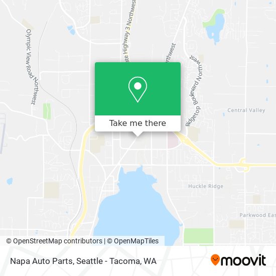 Mapa de Napa Auto Parts