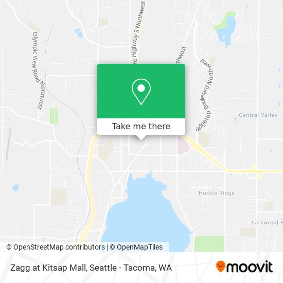 Mapa de Zagg at Kitsap Mall