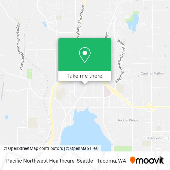 Pacific Northwest Healthcare map