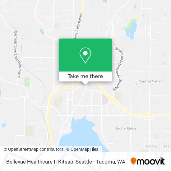 Bellevue Healthcare II Kitsap map