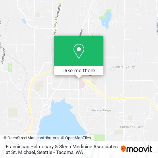 Mapa de Franciscan Pulmonary & Sleep Medicine Associates at St. Michael