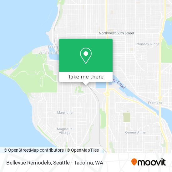 Bellevue Remodels map