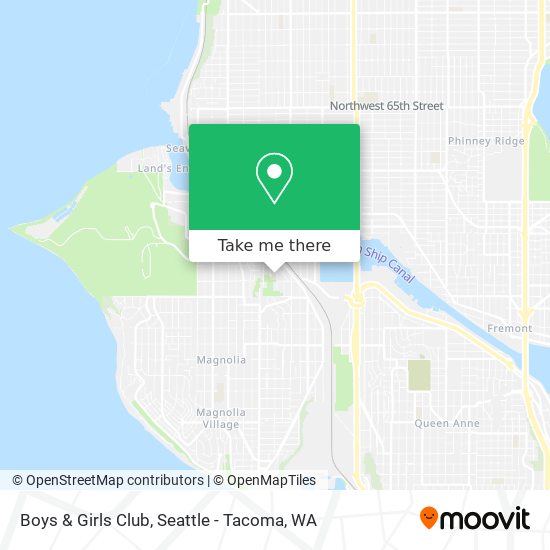 Boys & Girls Club map