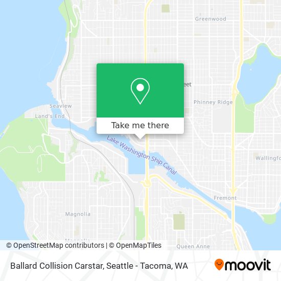 Ballard Collision Carstar map