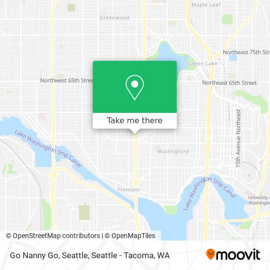 Mapa de Go Nanny Go, Seattle