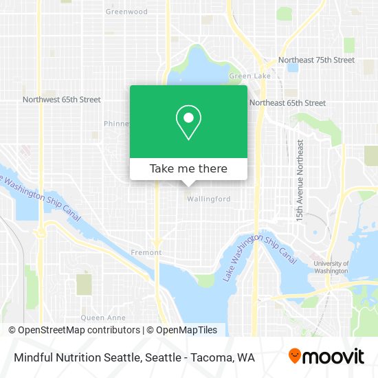 Mapa de Mindful Nutrition Seattle