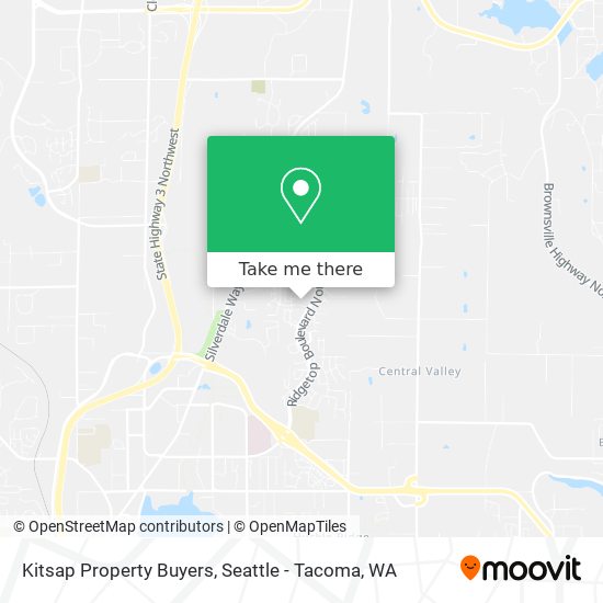 Mapa de Kitsap Property Buyers