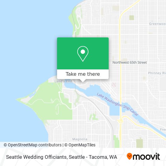Mapa de Seattle Wedding Officiants