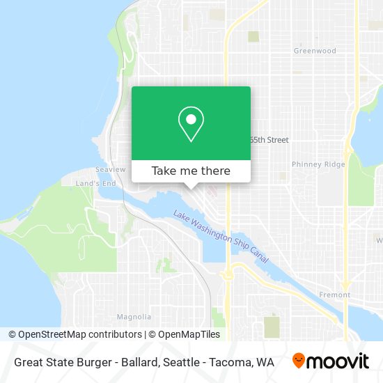 Great State Burger - Ballard map