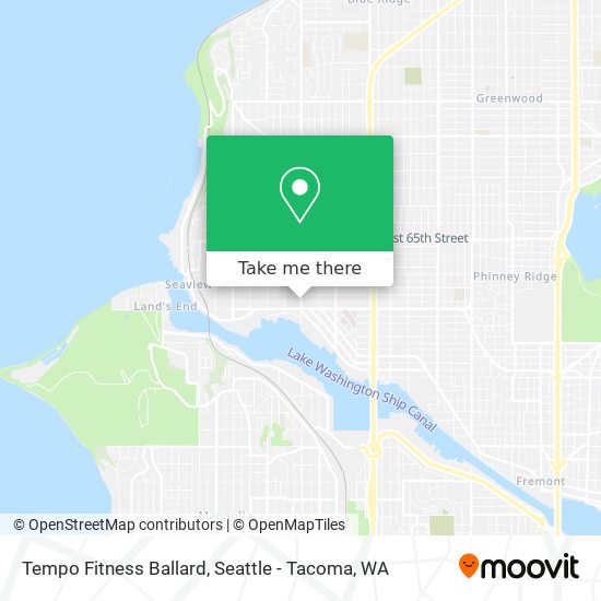 Mapa de Tempo Fitness Ballard