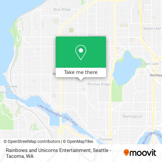 Rainbows and Unicorns Entertainment map