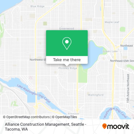 Alliance Construction Management map