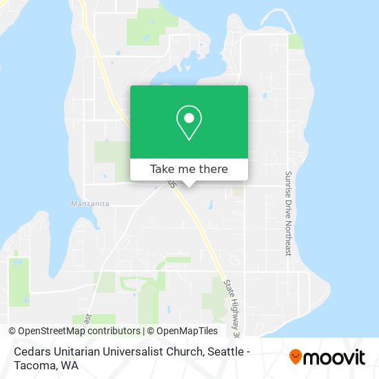 Mapa de Cedars Unitarian Universalist Church