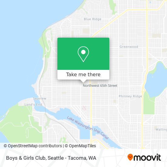 Boys & Girls Club map