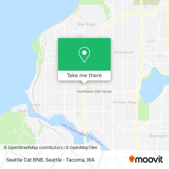 Seattle Cat BNB map