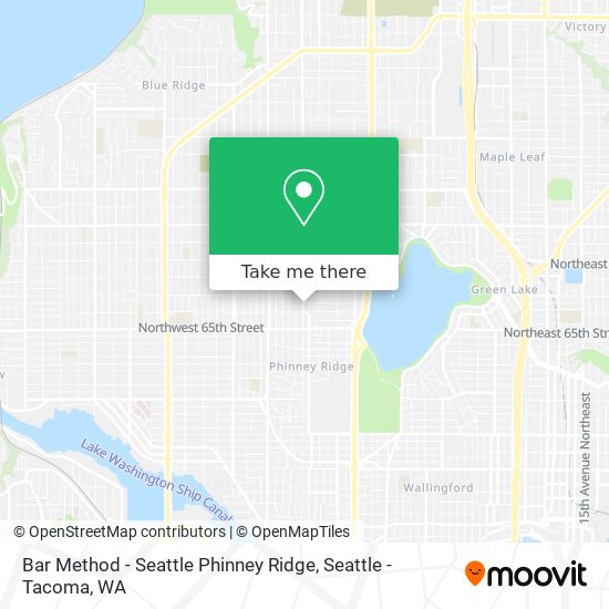 Bar Method - Seattle Phinney Ridge map