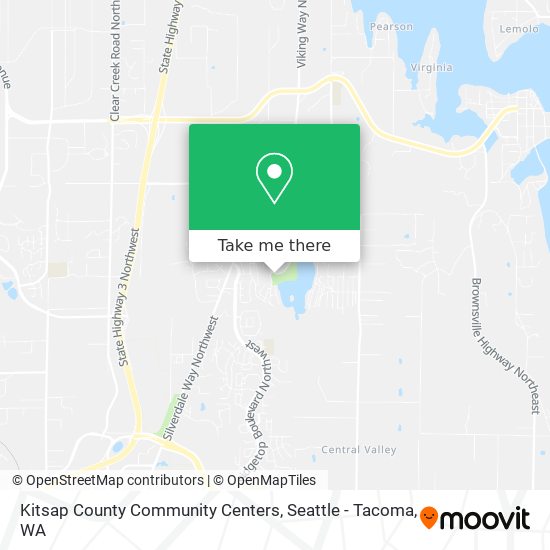 Kitsap County Community Centers map