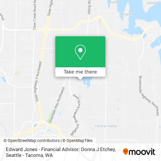 Mapa de Edward Jones - Financial Advisor: Donna J Etchey