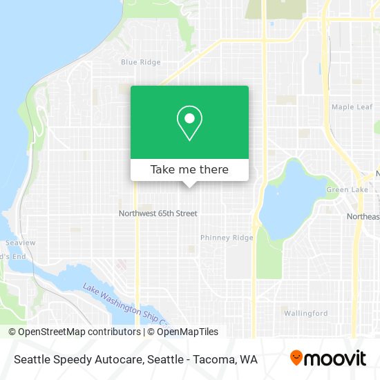 Mapa de Seattle Speedy Autocare