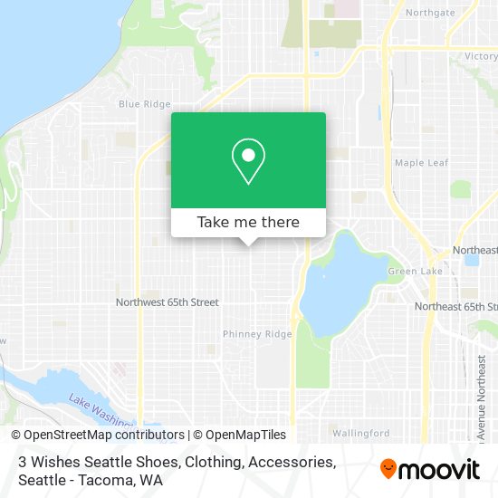 Mapa de 3 Wishes Seattle Shoes, Clothing, Accessories