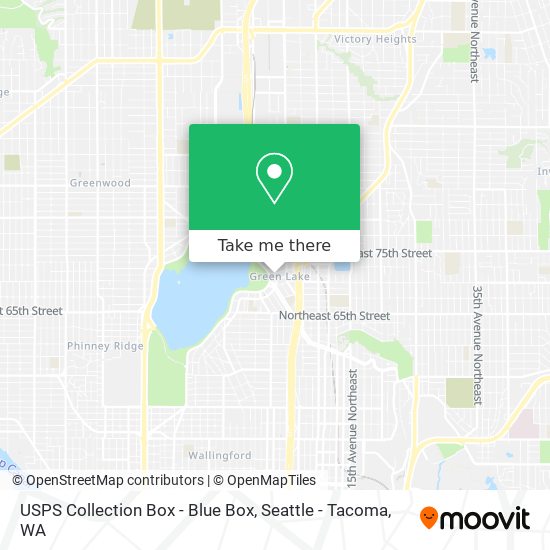 USPS Collection Box - Blue Box map