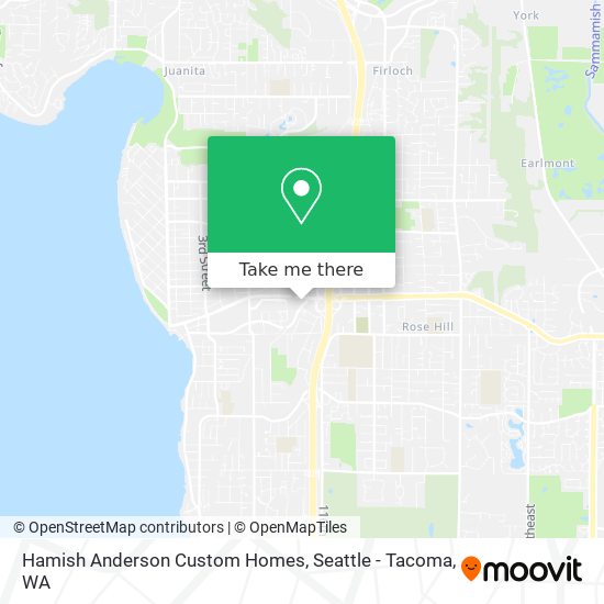 Hamish Anderson Custom Homes map