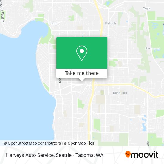 Harveys Auto Service map