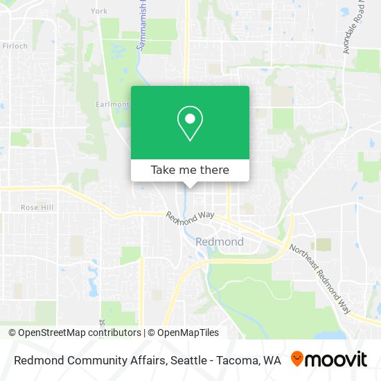 Redmond Community Affairs map