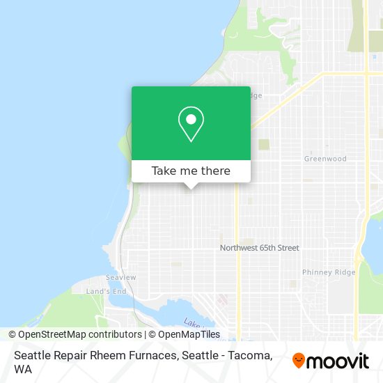 Mapa de Seattle Repair Rheem Furnaces