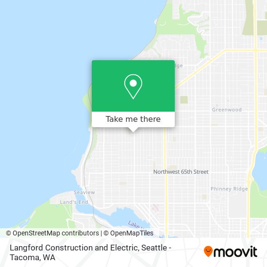 Langford Construction and Electric map