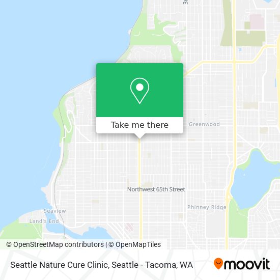 Mapa de Seattle Nature Cure Clinic