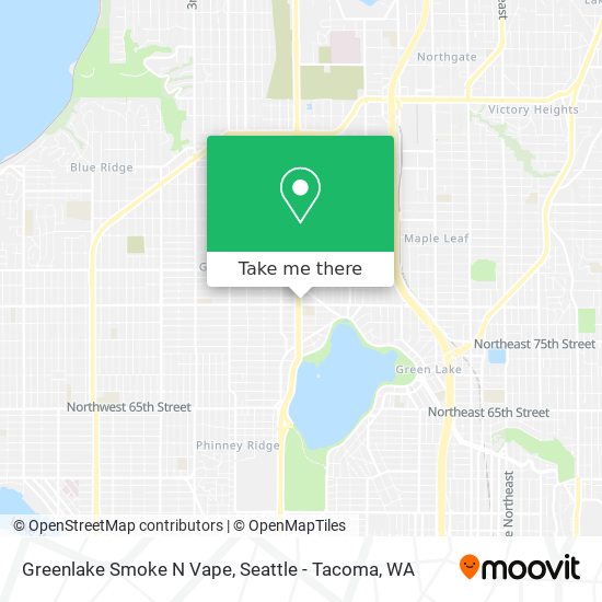 Mapa de Greenlake Smoke N Vape