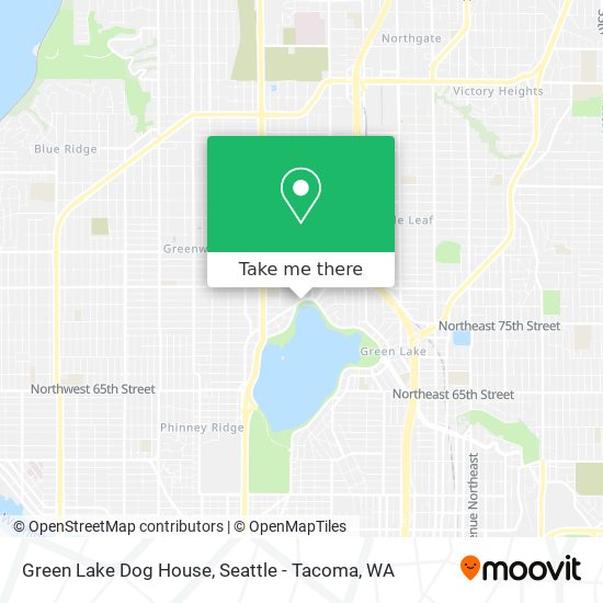 Green Lake Dog House map