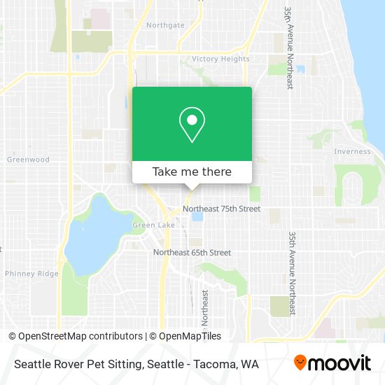 Mapa de Seattle Rover Pet Sitting