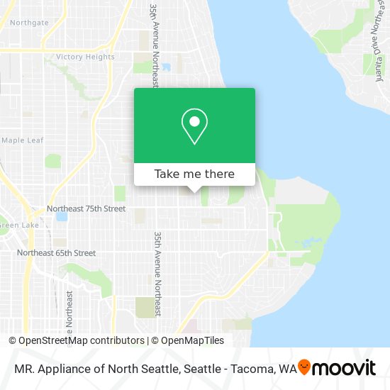 MR. Appliance of North Seattle map